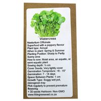 6 Degrees East Heirloom Herb Seeds - Cress - Watercress